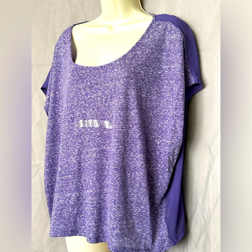 3/$15 NWT Decree Purple Chiffon Top For Women Size XL